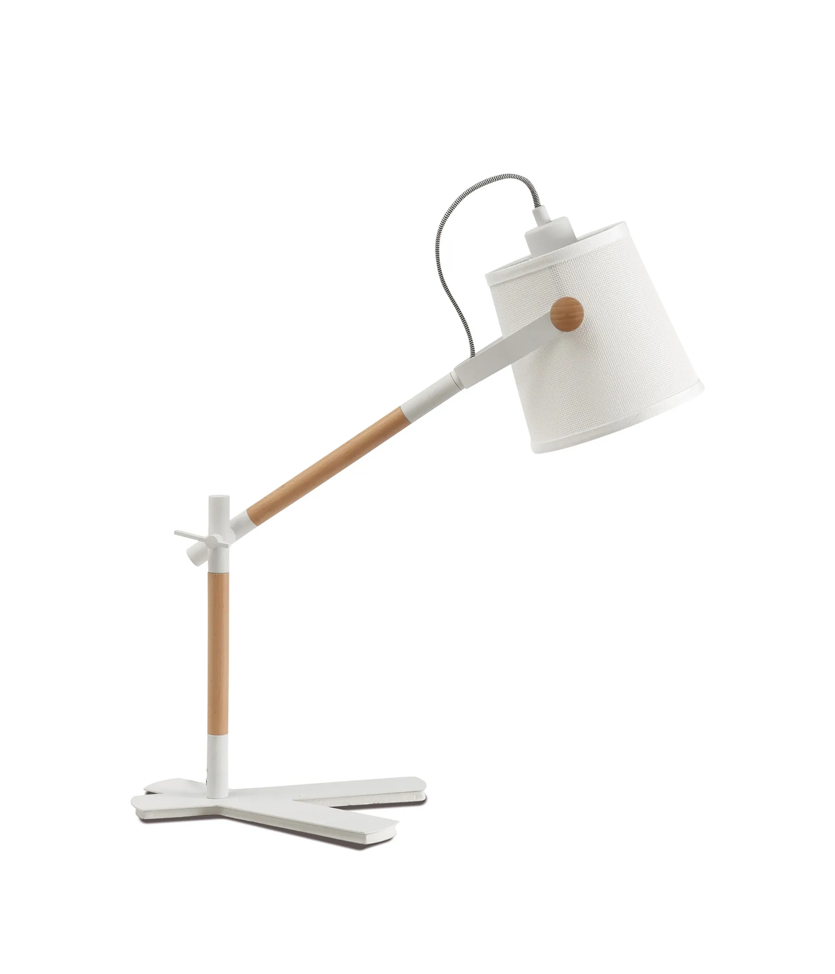 M4922  Nordica Table Lamp 1 Light Matt White